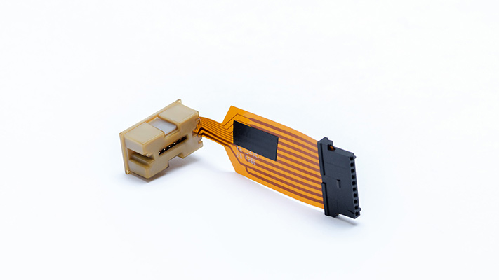 FPC crimped with receptacle housing.
