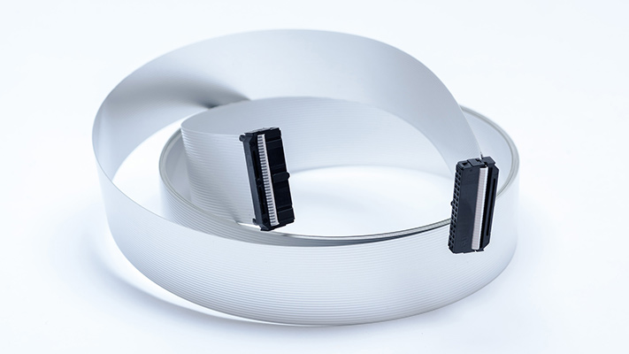 IDC Ribbon connector on shielded FFC